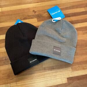 Columbia City Trek Heavyweight Beanie set of 2 , Grey and black